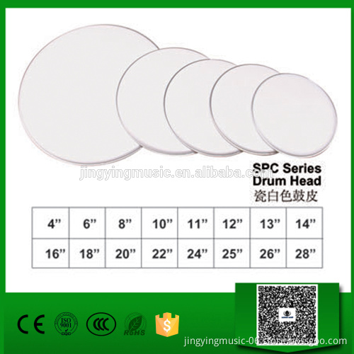 Mylar Jazz Drums White Drum Heads